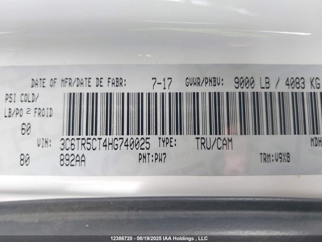 RAM 2500 2017 3C6TR5CT4HG740025 Image 9