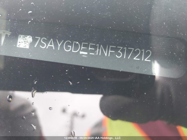 7SAYGDEE1NF317212 Tesla Model Y