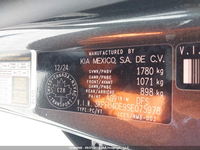 KIA k4 2025 3KPFU4DE9SE075978 Image 9