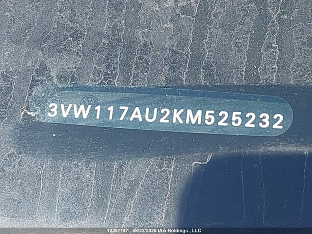 3VW117AU2KM525232 Volkswagen 2019