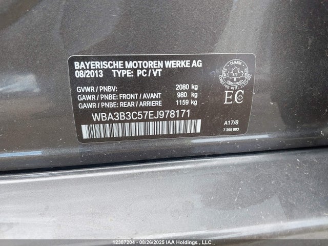 WBA3B3C57EJ978171 BMW 328I