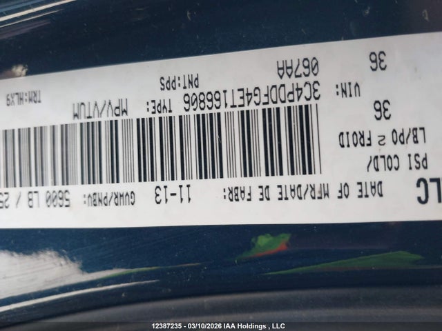 Продаж на аукціоні авто 2014 Dodge Journey R/t, vin: 3C4PDDFG4ET166806, номер лоту: 12387235