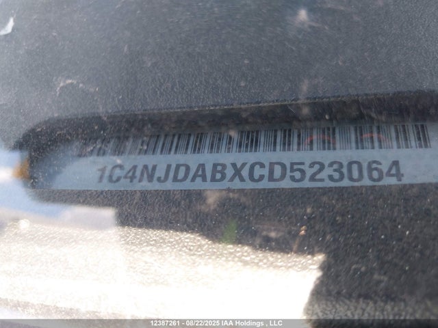 12387261 :رقم المزاد ، 1C4NJDABXCD523064 vin ، 2012 Jeep Compass Sport/north مزاد بيع