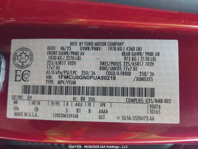 Ford dragon gtdi 2023 1FMCU0GN0PUA50219 Image 9