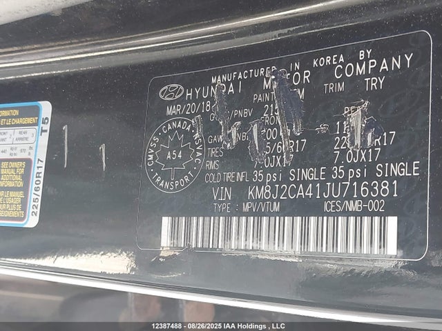 Hyundai gdi nu 2018 KM8J2CA41JU716381 Image 9