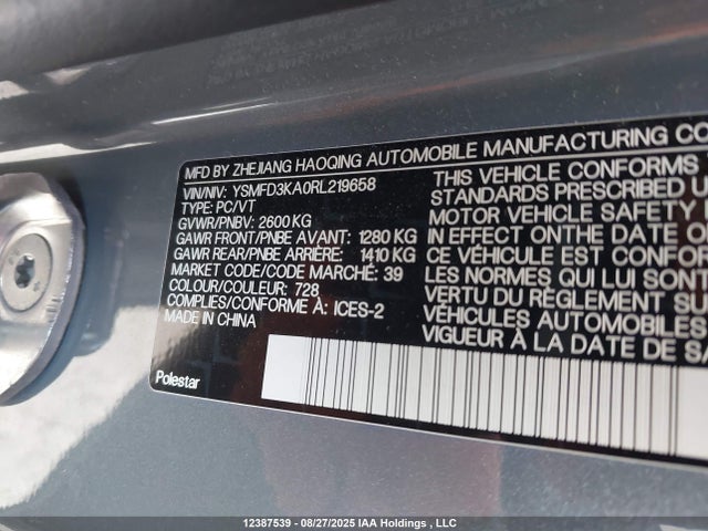 Polestar e400v26 2024 YSMFD3KA0RL219658 Image 18
