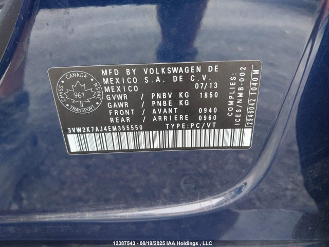 3VW2K7AJ4EM355550 Volkswagen Jetta