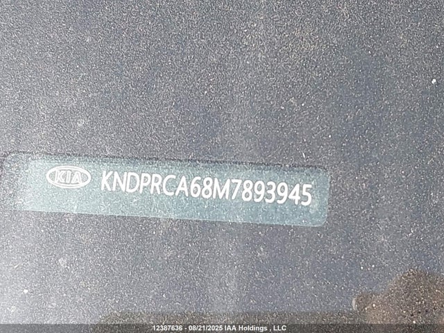KNDPRCA68M7893945 KIA t-gdi theta-ii