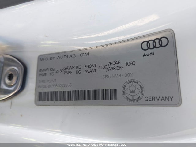 Audi flex fuel engine 2014 WAULFBFR9EA053355 Image 18