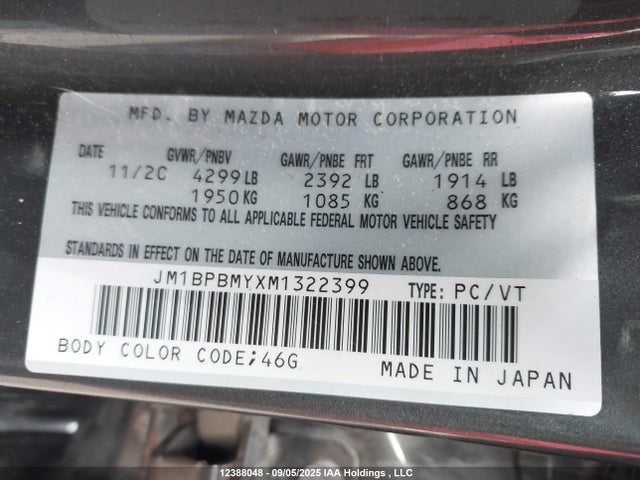 JM1BPBMYXM1322399 Mazda py turbo
