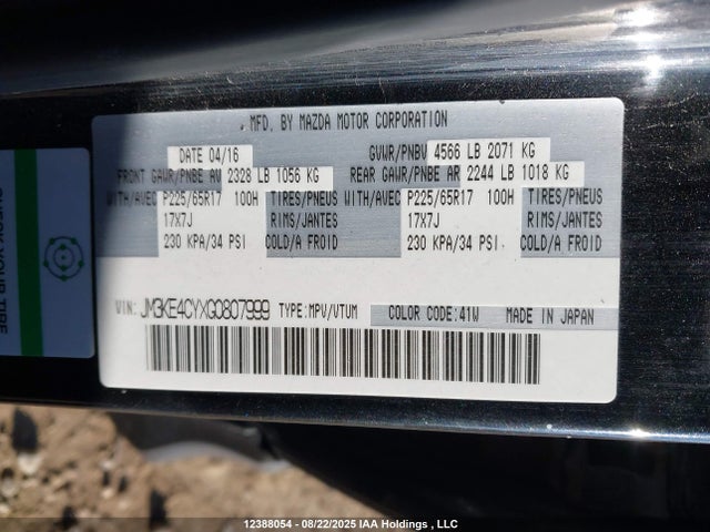JM3KE4CYXG0807999 Mazda py