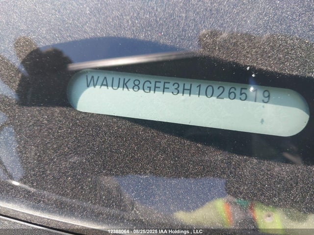 WAUK8GFF3H1026519 Audi A3