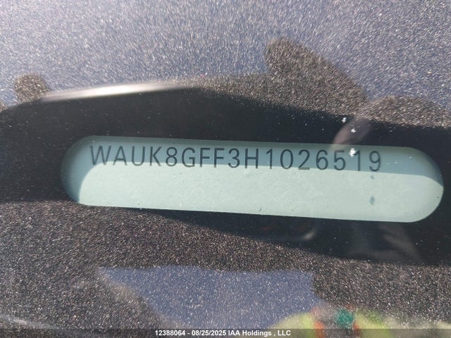 WAUK8GFF3H1026519 Audi A3