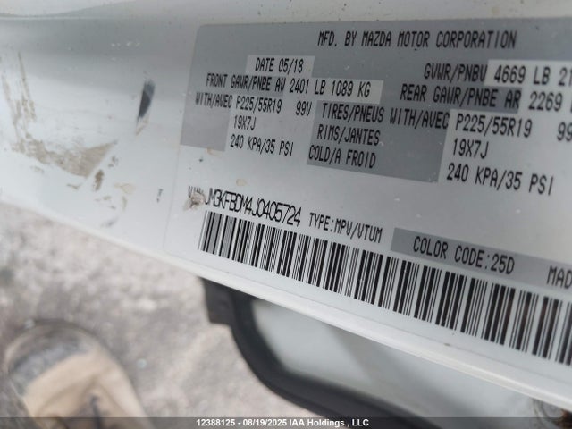 JM3KFBDM4J0405724 Mazda py cylinder deactivation