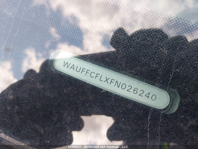Audi flex fuel capable engine 2015 WAUFFCFLXFN026240 Image 18
