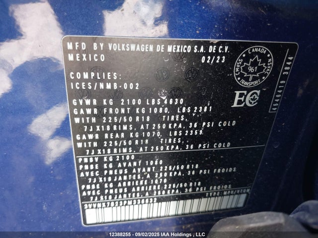 Volkswagen tsi 2023 3VVNX7B23PM336632 Image 9