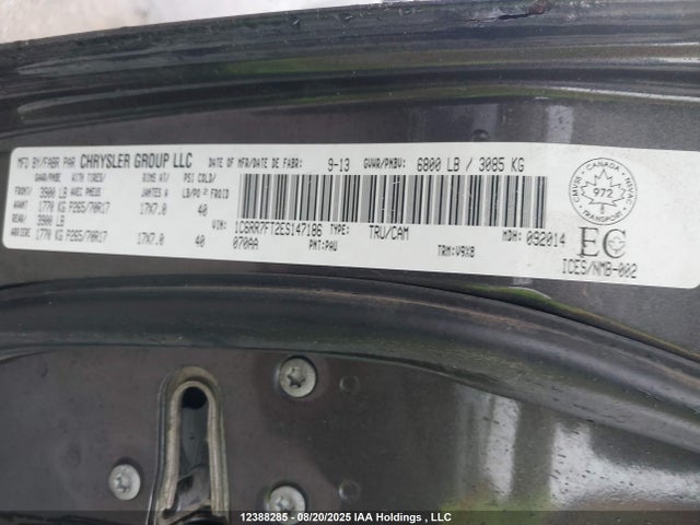 RAM 1500 2014 1C6RR7FT2ES147186 Image 9