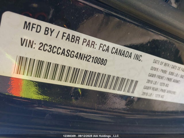 Chrysler 300 2022 2C3CCASG4NH210080 Image 9