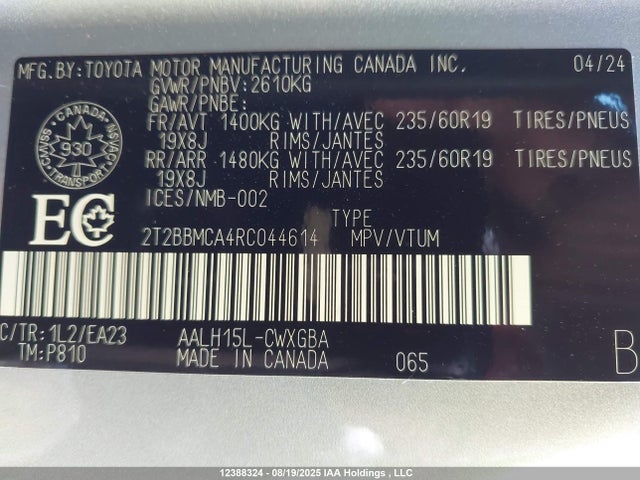 Lexus a25a-fxs, 5nm+4nm 2024 2T2BBMCA4RC044614 Image 19
