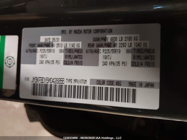 Mazda py turbo 2021 JM3KFBDY5M0428856 Image 9