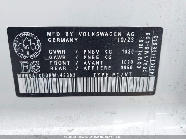 Volkswagen 2.0 tsi 2024 WVWSA7CD0RW143392 Image 18