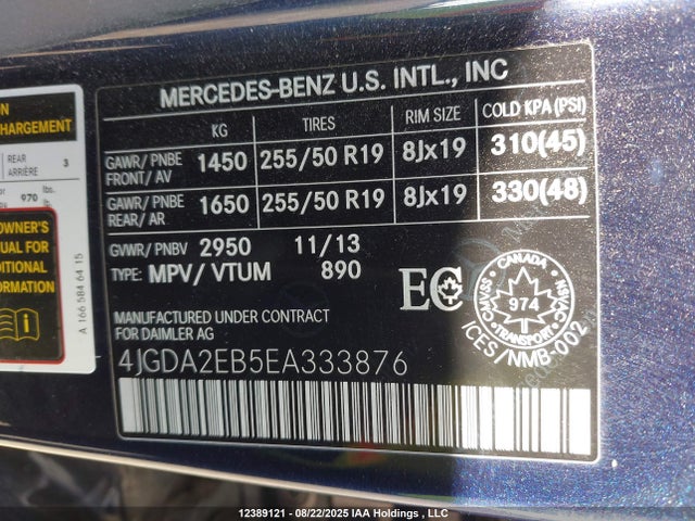 Mercedes-Benz 2014 2014 4JGDA2EB5EA333876 Image 19