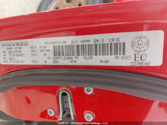 3C6RR7KT1JG149048 RAM 1500