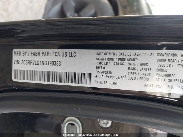 3C6RR7LG1NG190383 RAM 1500