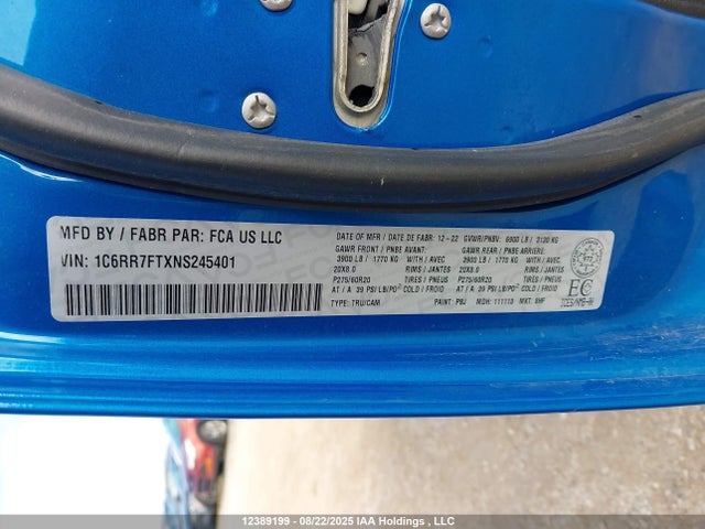 RAM 1500 2022 1C6RR7FTXNS245401 Image 9
