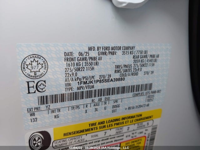 1FMJK1P85SEA39880 Ford gtdi