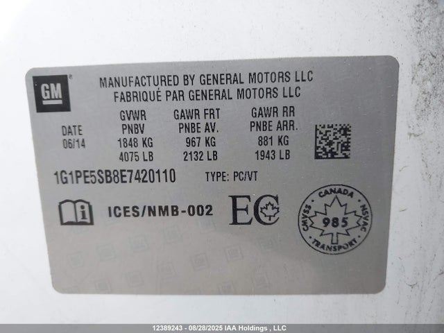 1G1PE5SB8E7420110 Chevrolet LUV