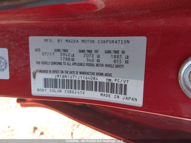 JM1BN1U71J1164084 Mazda pe