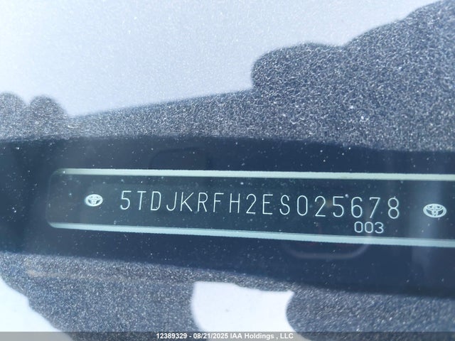 Toyota 2gr-fe 2014 5TDJKRFH2ES025678 Image 20