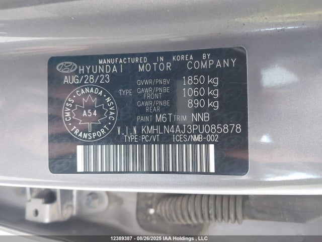 KMHLN4AJ3PU085878 Hyundai gdi kappa