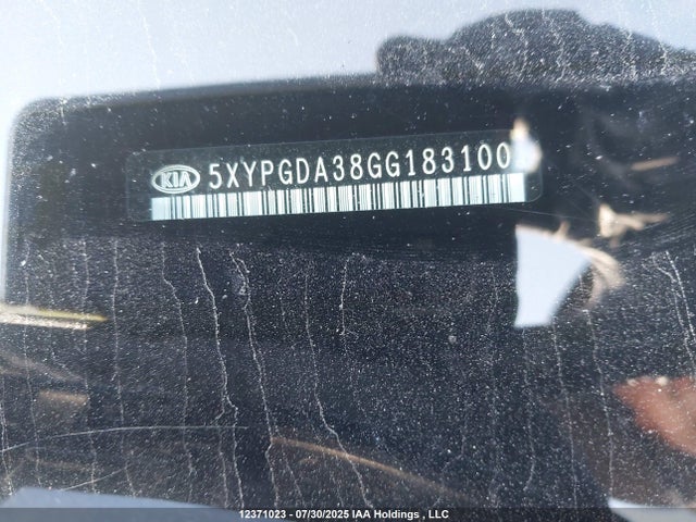 KIA dohc gdi theta ii 2016 5XYPGDA38GG183100 Image 9