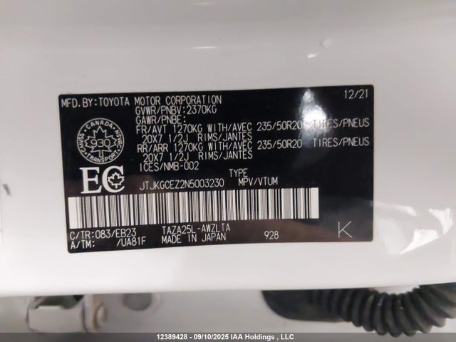 JTJKGCEZ2N5003230 Lexus t24a-fts