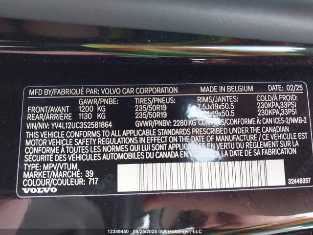 YV4L12UC3S2581864 Volvo b4204t (b5)