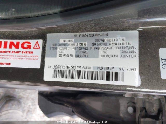 JM3KE4CYXG0657313 Mazda py