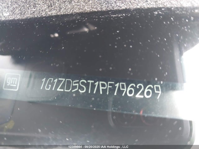 1G1ZD5ST1PF196269 Chevrolet lfv