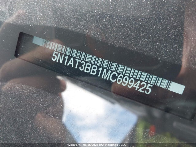 5N1AT3BB1MC699425 Nissan Rogue