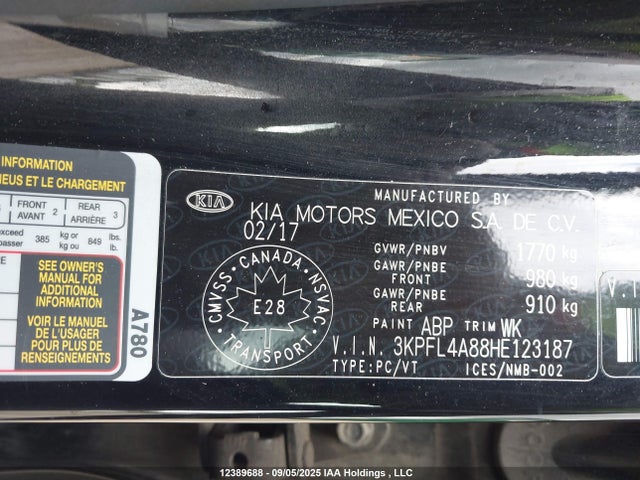 KIA gdi nu 2017 3KPFL4A88HE123187 Image 9