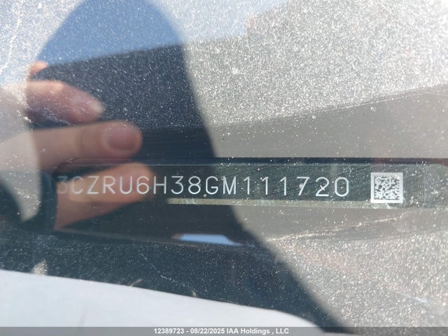 3CZRU6H38GM111720 Honda r18z9