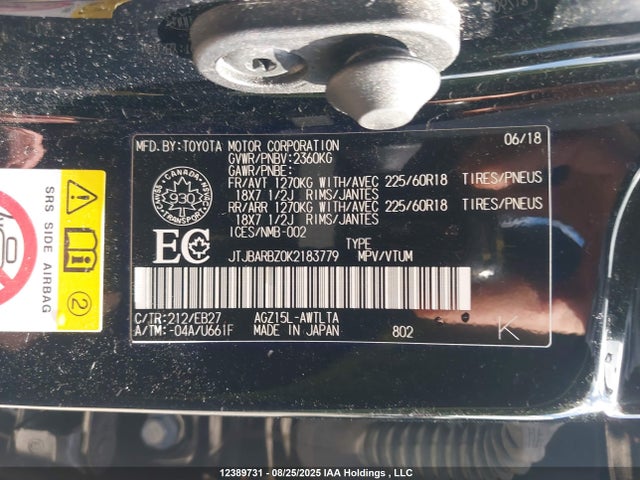 JTJBARBZ0K2183779 Lexus NX 300