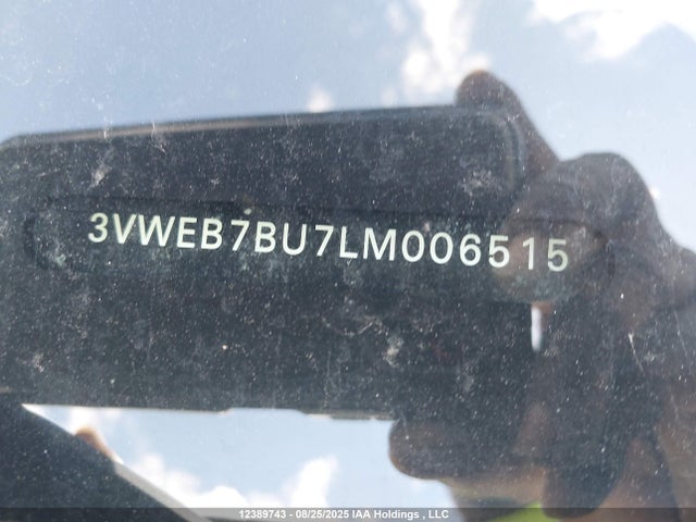 12389743 :رقم المزاد ، 3VWEB7BU7LM006515 vin ، 2020 Volkswagen Jetta Sel مزاد بيع