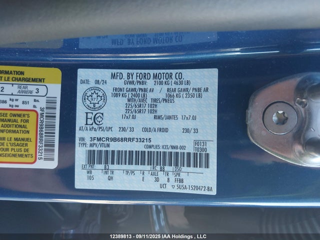 Ford dragon 2024 3FMCR9B68RRF33215 Image 9