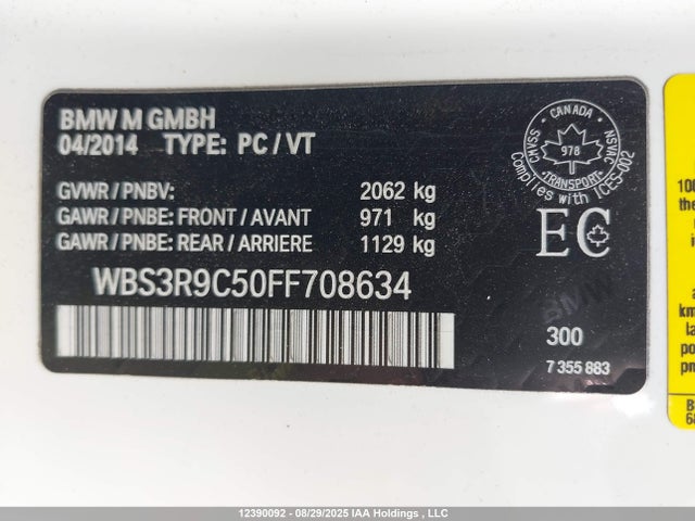 WBS3R9C50FF708634 BMW M4