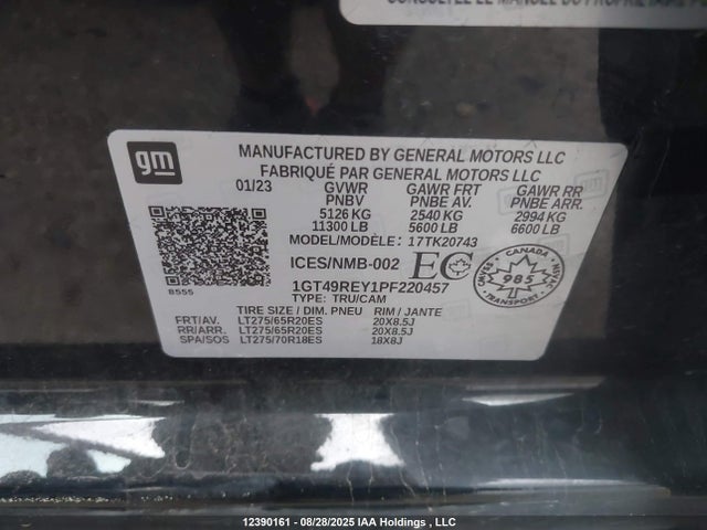 1GT49REY1PF220457 GMC l5p