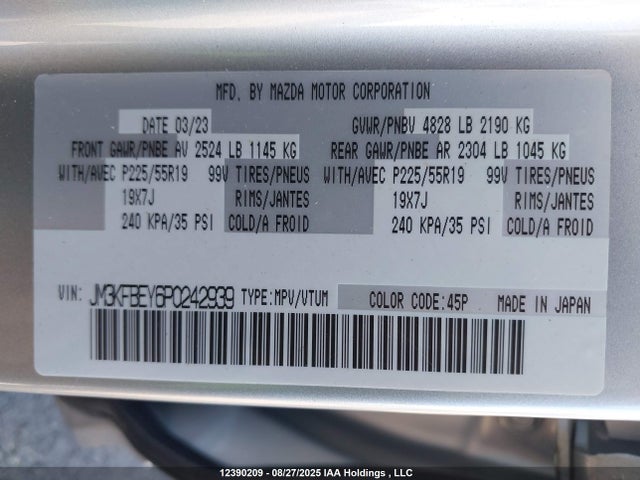 JM3KFBEY6P0242939 Mazda py