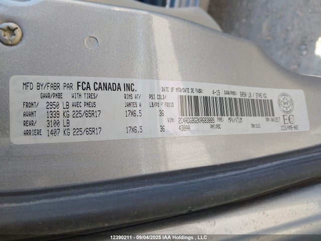 Dodge 2019 2019 2C4RDGBG2KR683889 Image 19