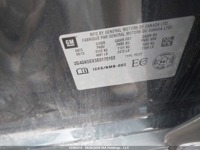 Buick ltg 2014 2G4GK5EX3E9170163 Image 9